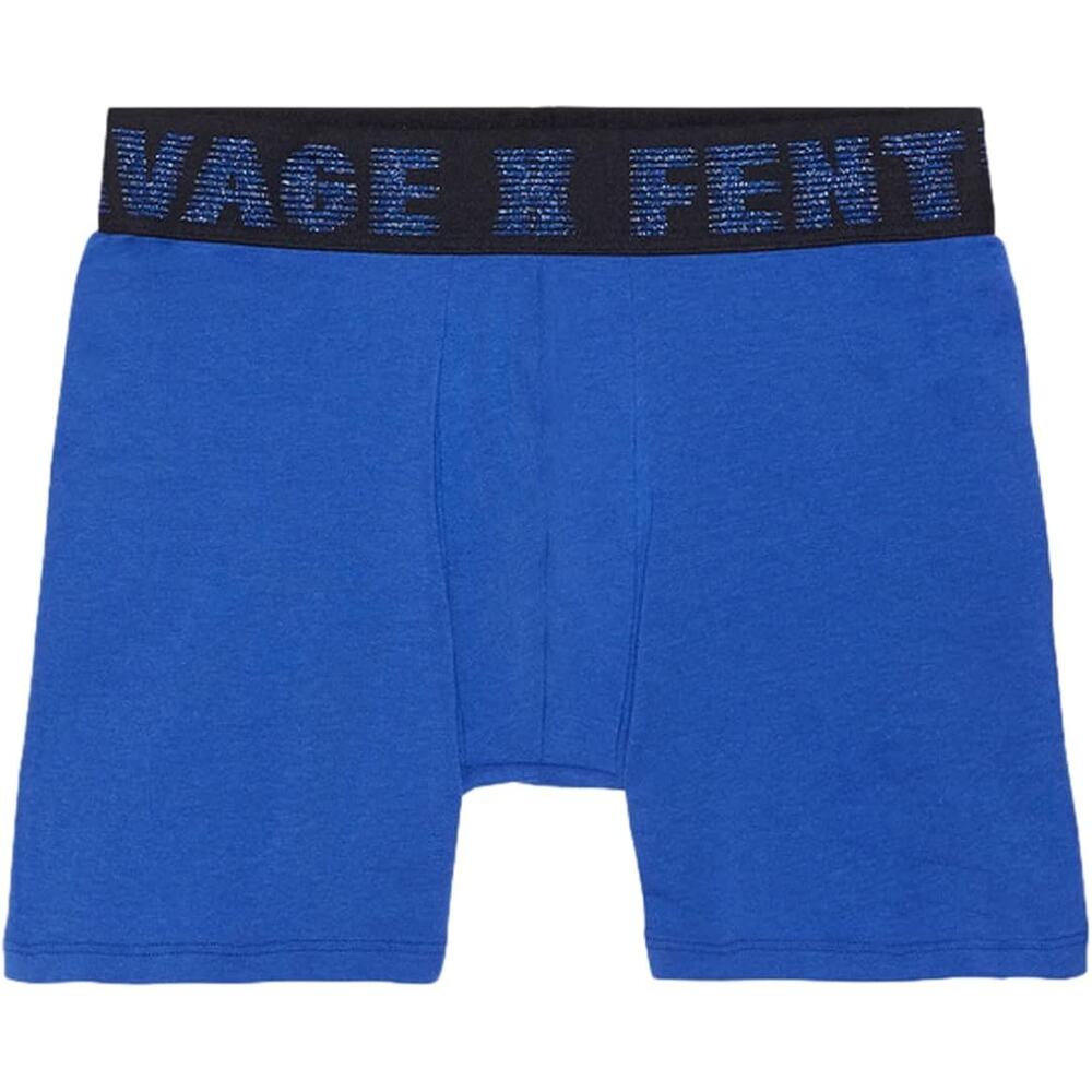 NWT Savage X Fenty Men's Boxer Briefs Shorts Lurex Blue Cyber Cafe XL